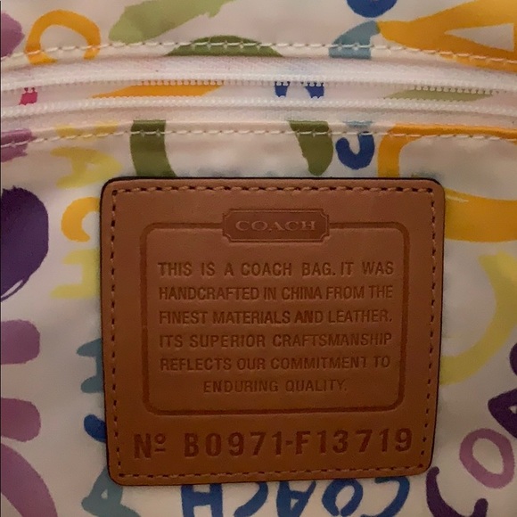 Colorful Coach purse - Picture 9 of 13